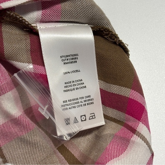 KUT FROM THE KLOTH Hannah Button Down Plaid Shirt | Size Small - Picture 4 of 5